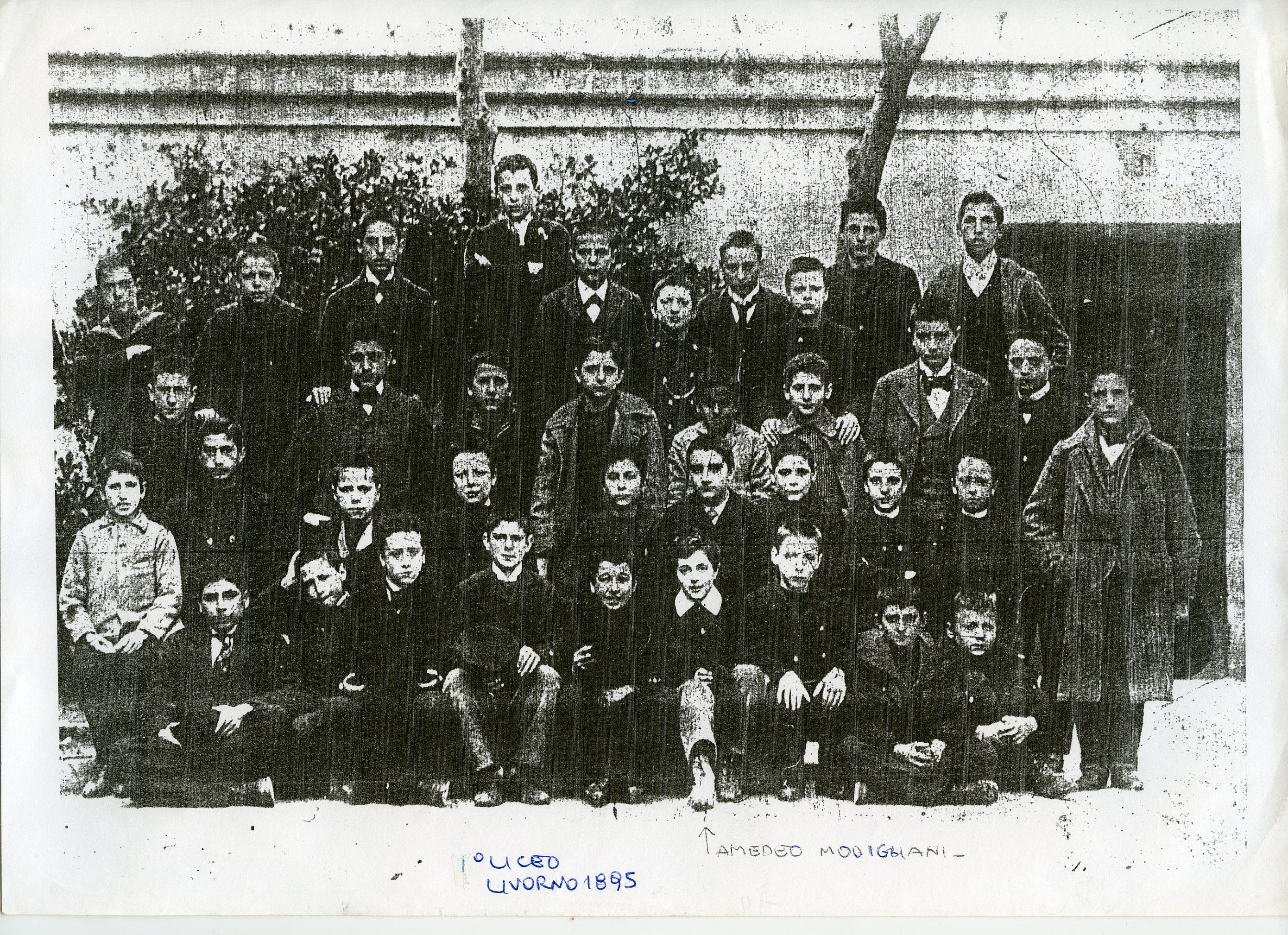 Amedeo Modigliani in Prima Liceo, Livorno 1895